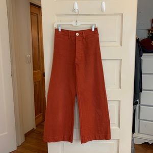 Jesse Kamm Sailor Pant in Iron Oxide, sz XS
